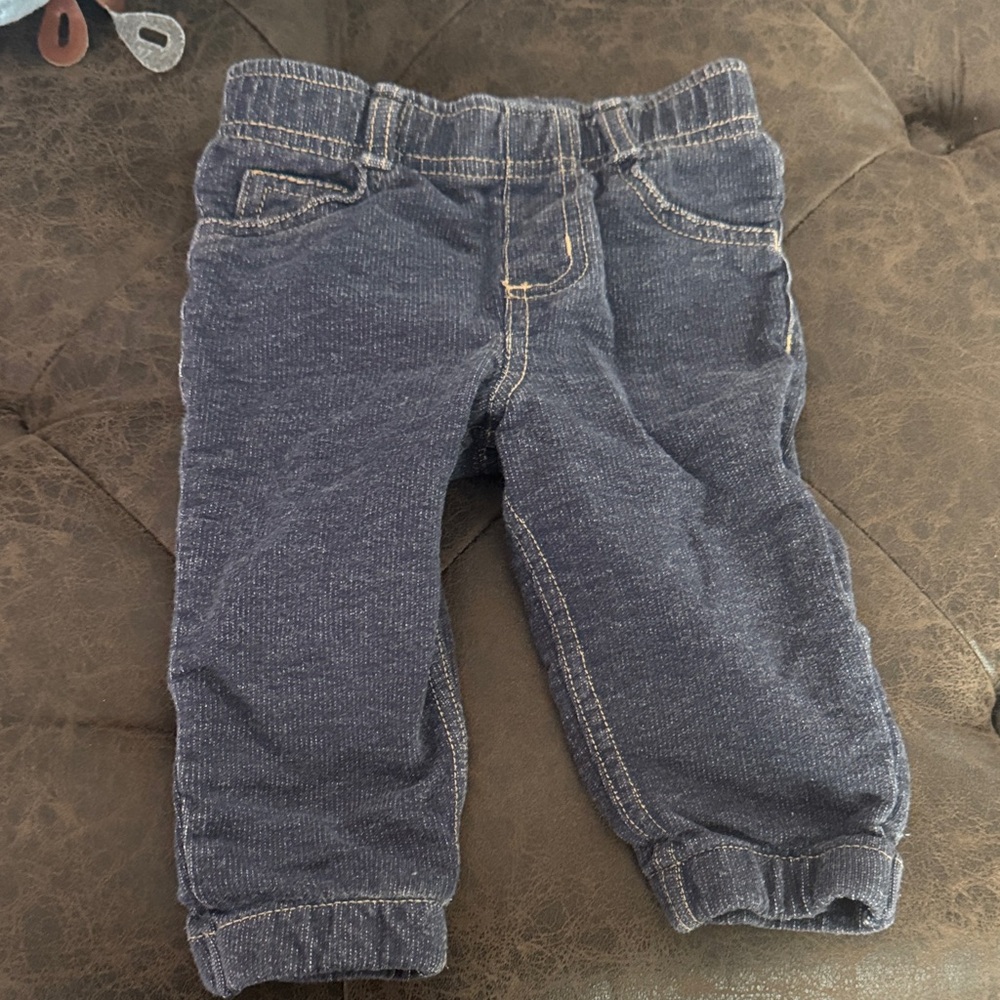 Carter's Knit Denim Jogger Pants - Navy